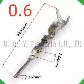 50 шт. 0,6 мм, обжимные штифты для проводов «папа» или «мама» для 8100-3617 8100-3455, автомобильные разъемы, вилка жгута проводов
