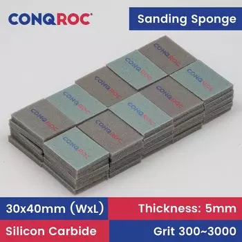 50 шт. 30x40x5 мм шлифовальные губки, гибкие мягкие сухие и влажные шлифовальные блоки для модели игрушек, полировка пластика и металла
