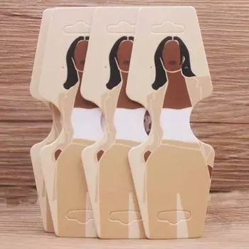 50 Шт. 4,5x12,0 См Красочные Бумажные Ювелирные Карты Для Печати Ожерелья, Браслета, Бирки