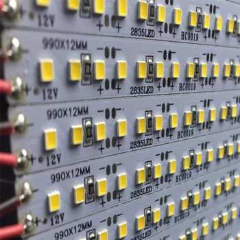 50 шт., 50 см, 12 В постоянного тока, 2835 , жесткая полоса, фотовспышка, 144 s/m, 3000k, натуральный белый, 4000k, 6000k, фотообои для шкафа