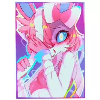 50 шт. 66x91 мм голографические рукава для карт аниме сказочная настольная игра защитная крышка для карт для PTCG/MGT