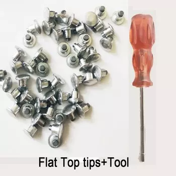 50 шт. 6,5 мм/0,26 дюйма шипы для шин захват для снега шипы для заостренных и вогнутых зимних шипов велосипедные шипы для толстых велосипедных шин