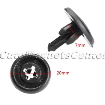 50 шт., 7 мм, автоматические крепежные зажимы с отверстием для Toyota Lexus, пластиковые заклепки, крышка двигателя, крыло, бампер, зажим для обшивки двери, панель