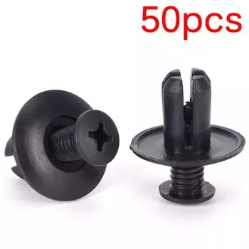 50 шт. 8 мм автомобильные крепежные заклепки клипсы для автомобильного бампера двери панели крыла вкладыша фиксаторы Пластиковые Автомобильные крепежные заклепки винт