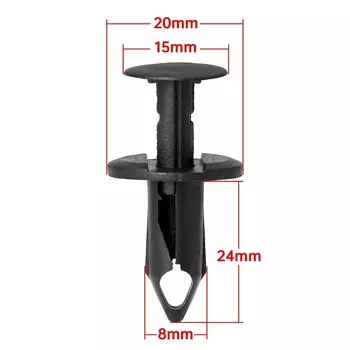 50 Шт. 8 Мм Пластиковые Автосамоблокирующиеся Зажимы Для Автомобильного Бампера, Дверной Панели, Опора Крыла