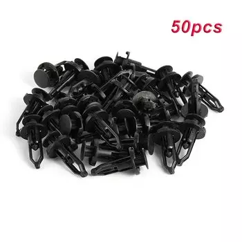 50 шт. 9 мм крепежные зажимы для крыльев автомобиля фиксирующие заклепки для бампера фиксирующие зажимы для Toyota Prado Corolla RAV4 декоративные аксессуары детали