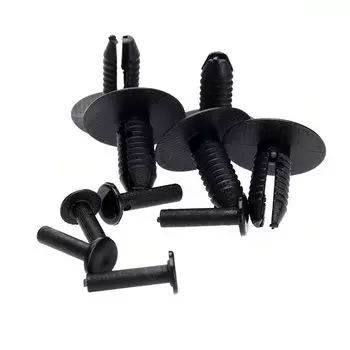 50 шт. автомобильные крепежные заклепки, клипсы для стайлинга автомобиля, зажим для отделки бампера, отверстие 6,3 мм для BMW серии 3 5 7 1995-On