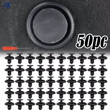 50 шт. Автомобильный крепеж для Toyota Lexus 7 мм Диаметр отверстия Фиксатор заклепки бампера крышка крыла фиксированный зажим регулируемые зажимы