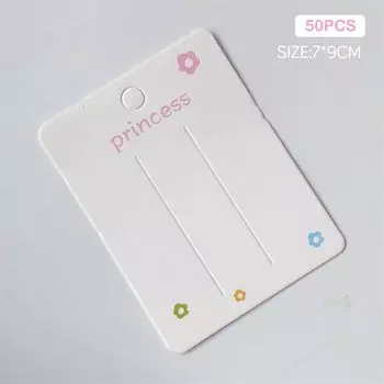 50 шт. бумажные карточки для заколок SAFENH