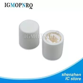 50 шт., черная, белая, Красная Пластиковая крышка для кнопочного переключателя A03, A11, крышка для прямого переключателя, 10 мм кнопочный переключатель