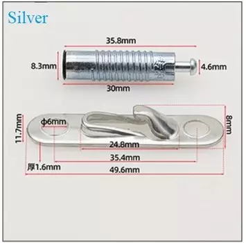 50 шт. цинковый пластик 2 в 1 невидимый фотостолярный соединитель подпружиненный скользящий защелкивающийся штифт открытый шкаф книжная полка