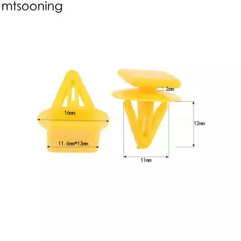 50 шт. D178 11 мм отверстие для двери автомобиля планка Крепеж пластиковый фиксированный зажим внутренняя отделка приборной панели зажим авто застежка для автомобилей