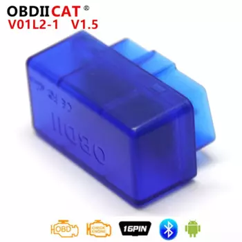 50 шт. DHL V01L2/V01L2-1 ELM327 PIC18F25K80 OBD2 Bluetooth-адаптер ELM 327 В 1,5 автоматическая диагностика для Android