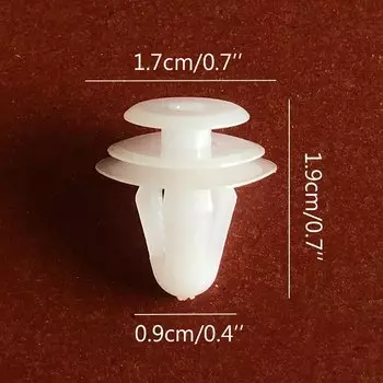 50 шт., фиксаторы для автомобильного бампера, 9 мм