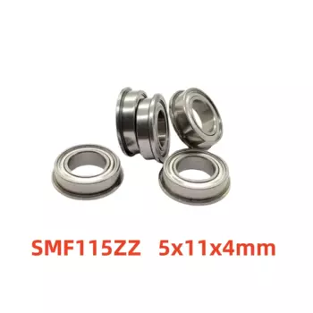 50 шт. фланцевый подшипник из нержавеющей стали SMF115ZZ 5x11x4 мм фланцевые Миниатюрные шарикоподшипники SMF115 -2Z 5*11*4 мм