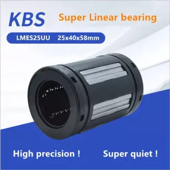50 шт. KBS супер Линейный шарикоподшипник LMES25UU 25x40x5 8 мм пластиковые линейные подшипники втулка LMES25 для стержневого вала 25 мм ЧПУ части