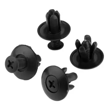 50 шт./компл. 8 мм дверная заклепка с отверстием, пластиковый зажим, черные заклепки, автомобильные крепления для автомобилей, пластиковые заклепки C20