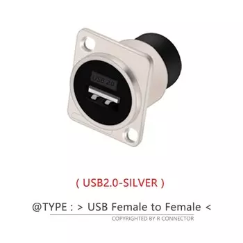 50 шт., коннектор USB 2,0 3,0, коннектор шасси для крепления на панели, без пайки