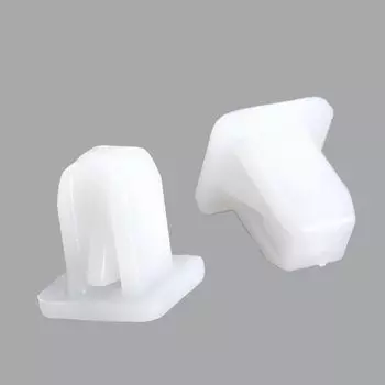 50 шт., квадратные белые заклепки для крепления бампера, заклепки, зажимы для крыльев автомобиля, автомобильные крепления из пластика