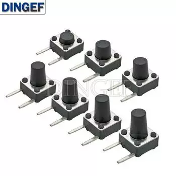 Боковые тактовые микропереключатели DNIGEF 50 шт черный