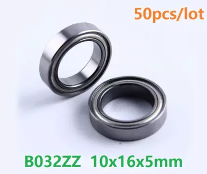 50 шт./лот B032ZZ B032 ZZ 10x16x5 мм шариковый подшипник с глубоким желобом 10*16*5 мм