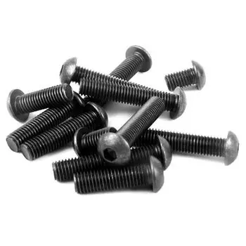 50 шт./лот, винты с шестигранной головкой и шестигранной головкой из углеродистой стали, болты M2 M3 M4 M5 M6 M8