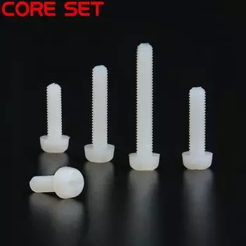 50 шт. M3 нейлоновые винты с поперечной головкой ISO7045 DIN7985 GB818