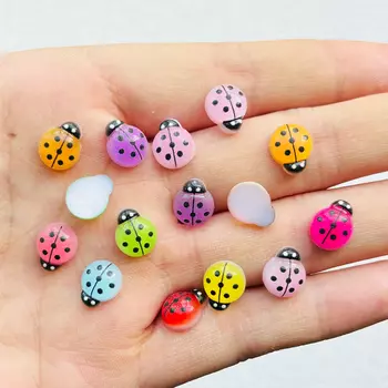 50 шт. милые жуки из канифоли для украшений MATE BIRDS