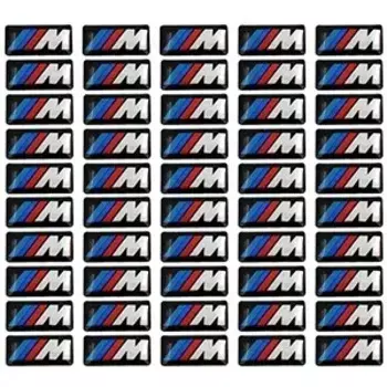 50 шт. наклейка на руль автомобиля автомобильная эпоксидная наклейка для bmw M наклейка X1 X3 X4 X5 X6 X7 e46 e90 f20 e60 e39 f10 автомобильные аксессуары