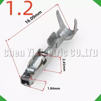 50 шт., обжимные штифты для проводов «папа» или «мама» 1,2 мм для 7- 1452668 -1 1718760 -1 Оболочка автомобильных разъемов Вилка жгута проводов