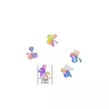 50 шт./партия, бусины с цветком сливы, 14 мм