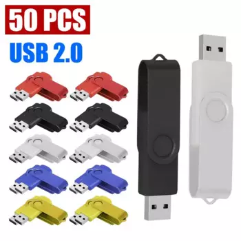 50 шт./партия, водонепроницаемые usb флеш-накопители, 64 ГБ, 32 ГБ, 16 ГБ, 8 ГБ, 4 Гб