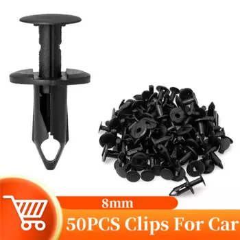50 шт., пластиковые клипсы для автомобиля