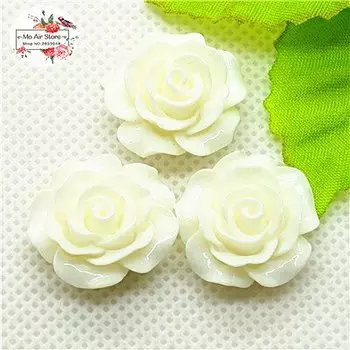 50 шт. разноцветные цветы камелии смола кабошон Ywbeads