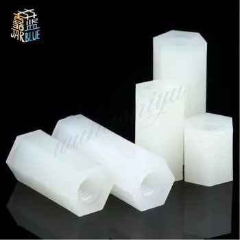 50 шт., шестигранные пластиковые винты M2 M2.5 M3 M4