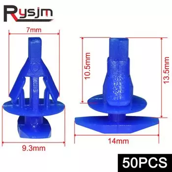 50 шт. Синий Автомобильный крепеж для дверей автомобиля уплотнительная лента для окон фиксатор уплотнительных полос зажимы подходят для VW для Honda для Toyota