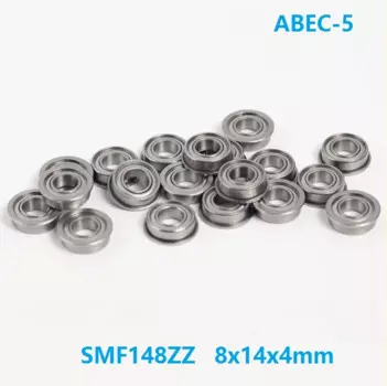 50 шт. SMF148ZZ S MF148ZZ фланцевый шарикоподшипник из нержавеющей стали SUS440C с глубоким желобом, экранированный 8*14*4 мм MF148 ZZ Z