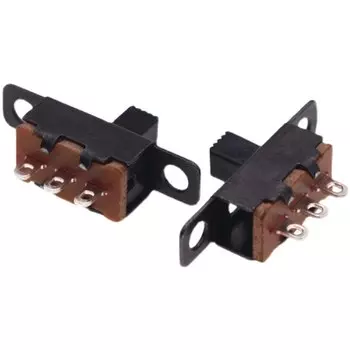 50 шт. SS12F15 SS12F15VG4 тумблер 3PIN 1P2T скользящий переключатель ручка высокий 4 мм