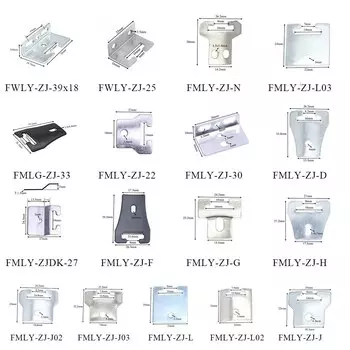 50 шт. стальные зажимы для потолочных пружин FUMAO