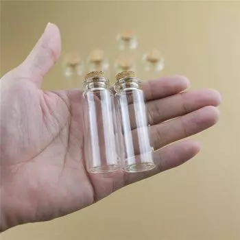 50 шт. стеклянные бутылочки OLOEY 22*60 мм 12 мл