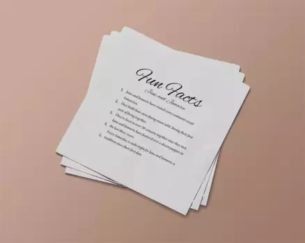 50 шт., свадебные салфетки для жениха и невесты