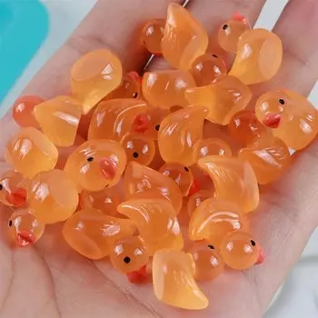 50 шт., светящиеся миниатюрные утки из смолы