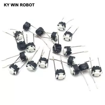 50 шт. Тактовые переключатели KY WIN ROBOT белые ALPS SKRGABD010 6*6*4,3 мм