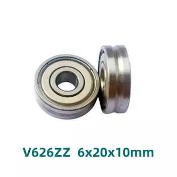 50 шт. V626ZZ V62010 6x20x10 мм V канавка шарикоподшипник направляющий роликоподшипник колесный подшипник 6*20*10 мм V626 ZZ