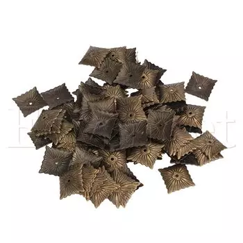 50 шт. Винтаж квадратные мебельные гвозди SYLIFE бронзовые