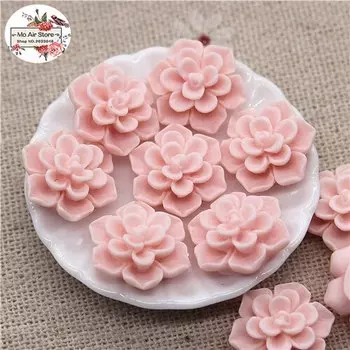 50 шт. винтажные кабошоны из смолы Ywbeads 13 мм смешанного цвета