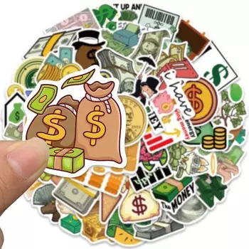 50 шт. водонепроницаемые виниловые наклейки