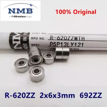 50 шт., высокоскоростные подшипники NMB 692ZZ MR62ZZ 620, Миниатюрные шарикоподшипники MR62 2x6x3 2x6x2,5 2x6x2,3 мм, Модель подшипника двигателя