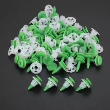 50 шт., зажим для крепления автомобильной защитной пластины для Nissan, декоративный штифт для автомобильного стайлинга, панель для отделки дверей, пластиковые заклепки, фиксированные зажимы