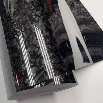 50 см * 600 см серебряная кованая углеродистая виниловая оберточная самоклеящаяся Стайлинг Автомобильная Наклейка для автомобиля обмотка пин